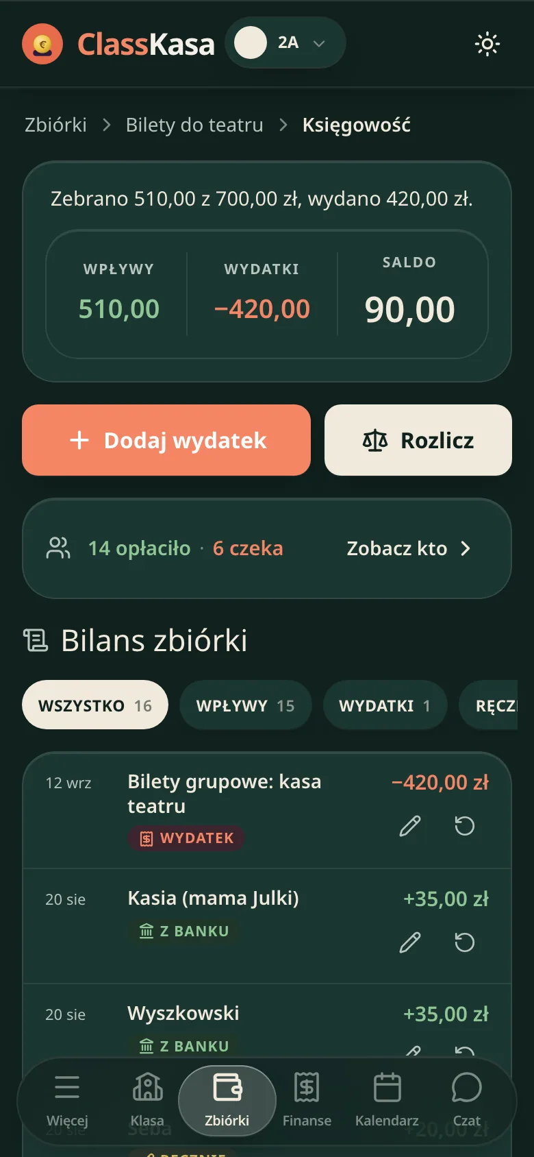 Księgowość zbiórki: ile zebrano z celu, ile wydano, saldo i bilans pozycja po pozycji