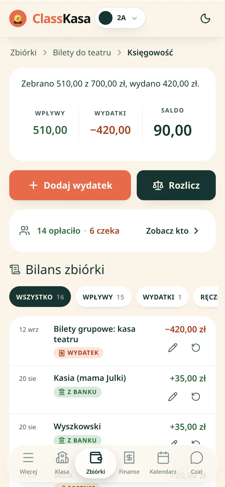 Księgowość zbiórki: ile zebrano z celu, ile wydano, saldo i bilans pozycja po pozycji